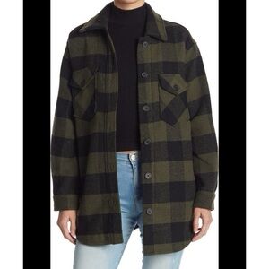 RDI Olive and Black Utility Shacket